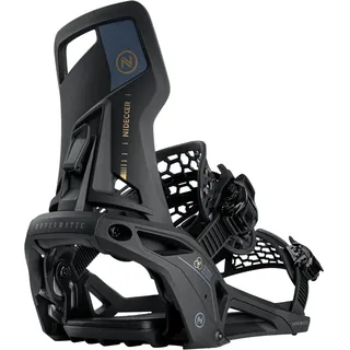 Nidecker OG Supermatic Snowboard Bindungen – Auto Open System mit verstellbarem Highback - Black - S