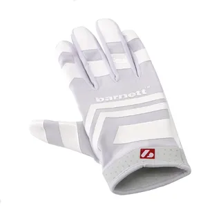 BARNETT FRG-03 Junior Receiver Football Gloves, (RE, DB, RB) White (M)