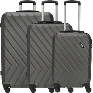 Travelite Quick Trolley Koffer-Set 3-tlg. grau/anthrazit