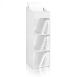 Zomo VS-Box 100/4 Vinyl Aufbewahrungsbox - 370 x 335 x 1270 mm - Weiß - MDF Holz - Regal für Schallplatten 400 bis 480 LPs