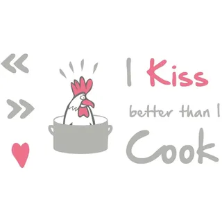 KOMAR I kiss better than... I cook (50x70cm)