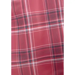 H.I.S. Badeshorts H.I.S "Karo", Herren, Gr. XXL (58/60), Lang, rot (rot (langgröße)), Microfaser, Microfaser, Polyester, kariert, Badehosen Badeshorts, mit kontrastfarbiger Kordel