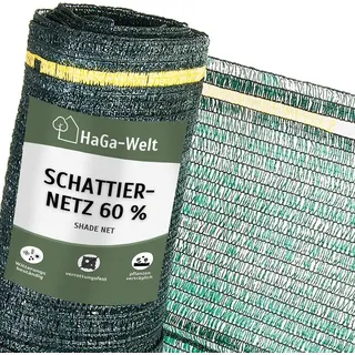 Haga Schattiernetz Sonnenschutz für Pflanzen – 1 m / grün – Grün