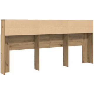 vidaXL Kopfteil Schrank Artisan-Eiche 220 x 19 x 101,5 cm