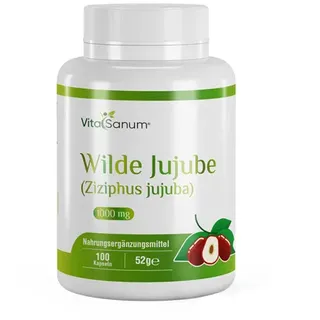 VitaSanum®- Wilde Jujube (Ziziphus jujuba) 1000 mg 100 Kapseln