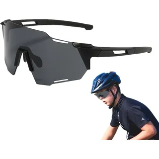 Maidong Rennrad-Sonnenbrille, Fahrradbrille Selbsttönend Herren Damen, Sportbrille Sonnenbrille Photochromatisch, Laufen Golf Baseball Volleyball Angeln Trekking, Schutz Windschutz