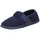 32-10-40164 Türnberg Kinder Hausschuhe Hüttenschuhe Wolle , Größe:28 EU, Farbe:Blau - Blau - 28