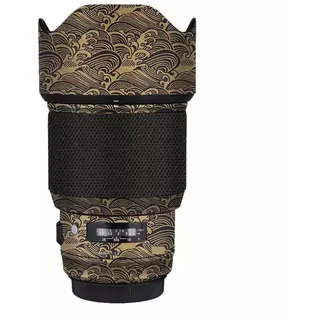 Anti-Kratz-Kamera-Aufkleber für Sigma Art 85 mm F 1.4 DG HSM, passend für Canon EF Mount Kameragehäuse, Schutzfolie, Aufkleber Coat 1:1.4, 85, 1.4, Wave Gold