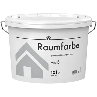 Wandfarbe Raumfarbe 6259 010 (Matt, 10 l, Weiß)