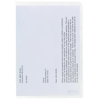 Hetzel Klarsichthülle DIN A5 PP, Transparent 50 Stück