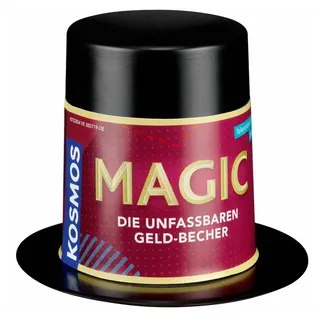 Kosmos Magic Mini Zauberhut - Die unfassbaren Geld-Becher, Zauber-Set, kleines Geschenk und Mitbringsel für den Kindergeburtstag, Zaubern für Kinder ab 8 Jahre, 3coole Tricks mit magischen Münzen