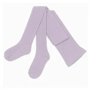 WERI SPEZIALS Strumpfhersteller GmbH Strickstrumpfhose Damen Strickstrumpfhosen >>Trachten : Zopfmuster<< weiche Baumwolle lila 48-50