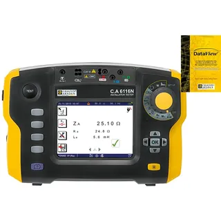 CHAUVIN ARNOUX C.A 6116N Installationstester inkl. Software Dataview Installationstester-Set VDE-Norm 0100, 0105, 0413