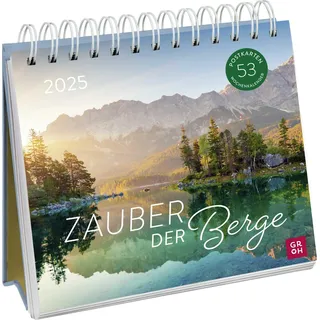 Groh Verlag Postkartenkalender 2025: Zauber der Berge