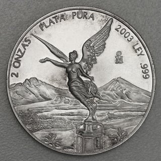 Silbermünze 2oz Libertad 2003 (Mexiko)