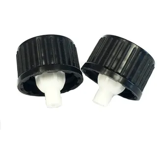 hocz Ersatzdeckel für Tropfenflaschen Set 50 Stück für Glasflaschen 10/20/30/50/100 ml Tropfeinsatz Apothekerflasche | zur Dosierung von Flüssigkeiten Augentropfen E-Liquids Tropfverschlüssen