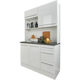 BASIC by Balculina Buffet Jazz 120 x 60 x 211 cm Braun/Weiß