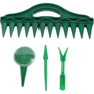 12 Löcher Soil Digger Pflanzer erhöhen Effizienz Garten Aussaat Spacer mit einstellbaren Seeder Dispenser für die Bepflanzung