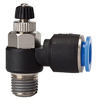 Riegler Drosselrückschlagventil »Blaue Serie «, Abluftdros., R1/8 a. Ã ̃10mm