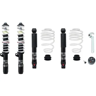 JOM 751017 Stoßdämpfer-Komplettsatz mit Federn Gewindefahrwerk Vorne Hinten