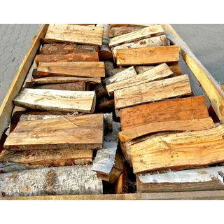 150kg (5x30kg) Trockenes Kaminholz Brennholz Mischholz Laubholz Mix ca 33cm