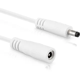 InLine DC Verlängerungskabel, DC Stecker/Buchse 3,5x1,35mm, AWG 18, weiß 0,5m