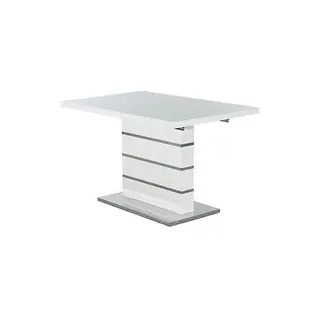 Esstisch  weiß Lack Hochglanz B/H/T: ca. 120x76x80 cm - Weiss