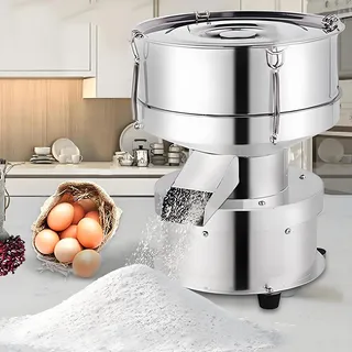 Kommerzieller Mehlsieb Aus Edelstahl, Elektrische Sieb-Vibrationsmaschine, 50-W-Automatik-Siebschüttler Mit Edelstahlsieb, Für Pulverpartikel Und Flüssigkeiten,10cm-70mesh