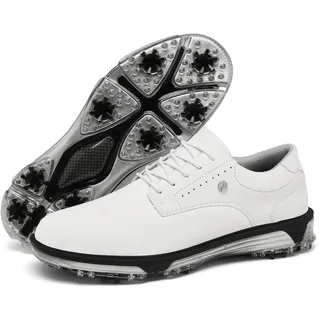 ULTIANT Golfschuhe Herren wasserdichte Trainingsschuh für Golf | ohne Nägel,Rutschfest,Strapazierfähig,Atmungsaktive Einlegesohlen, Knöchelstütze,Geeignet für Golfplätze - 48 EU