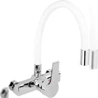 TRIZERATOP Küchenarmatur Wandarmatur Weiß