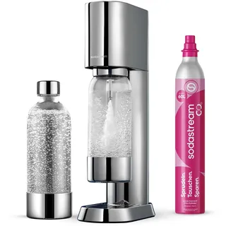 Sodastream ENSO Silber + PET-Flasche + Zylinder 