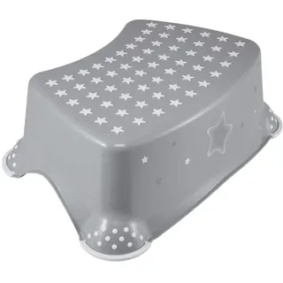 KEEEPER Tritthocker zweistufig mit Anti-rutsch-Funktion grau