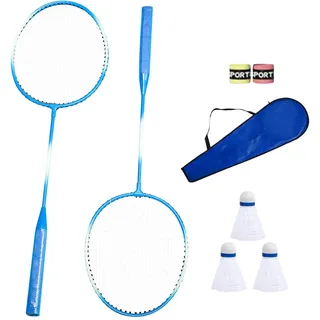 Schläger, Stabile Spieler Badmintonschläger 2er Set, Bequemer Griff Badmintonschläger Set, 2 Spieler Badmintonschläger Set, Legierung Badminton Set, Professionelle Badminton Set, Badminton Sets für