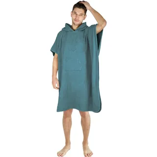 Normani Badeponcho aus Bio-Baumwolle Sitra in Petrol | Gr.: onesize