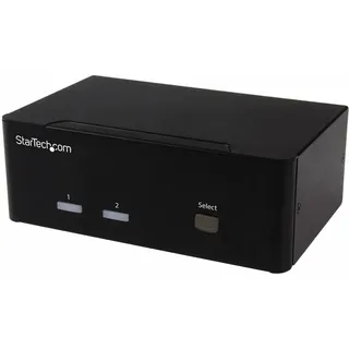 Startech StarTech.com 2 Port KVM Switch mit Dual-VGA und 2-fach USB Hub - USB 2.0