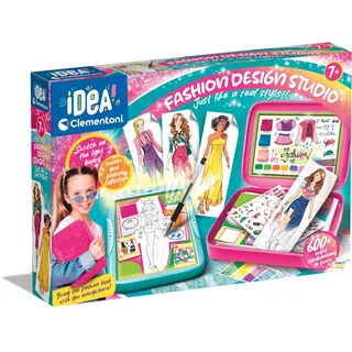 CLEMENTONI Fashion Design Studio Leuchttafel zum Zeichnen für Kinder ab 7 Jahren