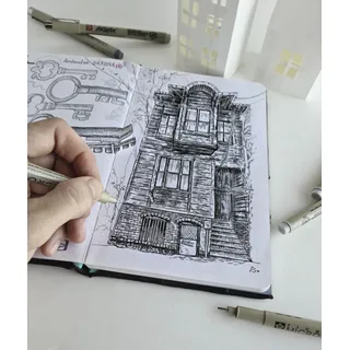 Sakura Pigma Micron Fineliner-Set farbsortiert 0,25 + 0,45 + 0,60 mm, 4 St.