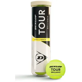 Dunlop Tennisball Tour Brilliance Dose 4er gelb