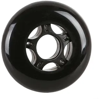 EXTRWORY Leise einreihige Inline-Skate-Rollen, 72 mm, 76 mm, 80 mm, 84 mm, Polyurethan-Gummi mit 608RS-Kugellagern, für Rollschuhe, Roller, Gepäck, schwarz (80 mm)