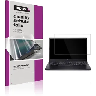 dipos 2x Displayschutzfolie klar für Acer Nitro V16 (ANV16-41-R961) | Passt perfekt, Ultra-Dünn, kratzfest, blasenfrei, Case-Friendly, hüllenfreundlich, Fingerprint-kompatibel, selbstklebend