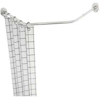 Duschvorhangstange Ecke Diamantform Badewanne Edelstahl Duschstange Halterung ohne Bohren für Badezimmer Bekleidungsgeschäfte