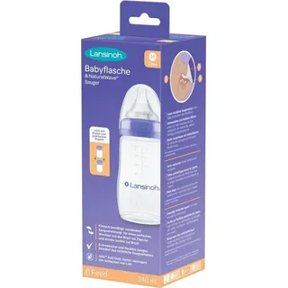 Lansinoh Laboratories Inc. Niederlassung Deutschland LANSINOH Babyflasche&NaturalWave Sauger M 240ml 1 st