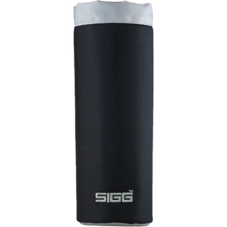 SIGG Nylon Pouch Black WMB, modische Schutzhülle für jede SIGG Trinkflasche mit Weithals, handliche Flaschentasche aus Nylon