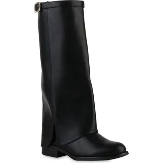 VAN HILL Damen Klassische Stiefel in Schwarz 38 - Schwarz