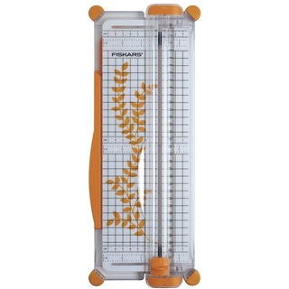 Fiskars Tragbare Papierschneidemaschine, A4, Mit Schnittlinienführung, 1003916
