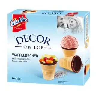 De-Beukelaer DeBeukelaer Decor on Ice, Waffelbecher 60 Stück