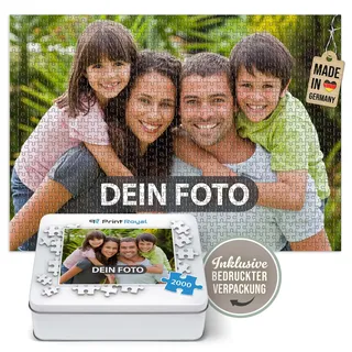 Foto-Puzzle 2000 Teile in hochwertiger Metalldose - Mit eigenem Foto bedrucken - Puzzle selbst gestalten