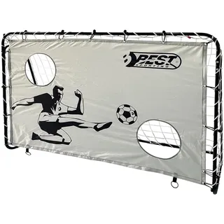 Best Sporting Fußballtor + Torwand 2 Schusslöcher", grau), 11061