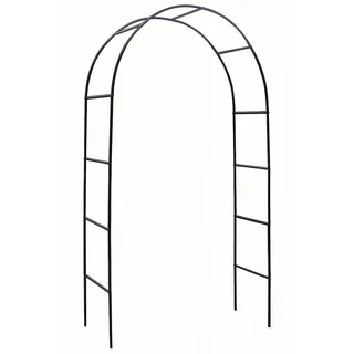 ATR ART TO REAL Rosenbogen aus Metall, Garten Bogen für Kletterpflanzen, Pergola Outdoor, Hochzeit Dekorationen für Zeremonie Draußen, Breit Robuste Ballon Arbor (Dunkelgrün)