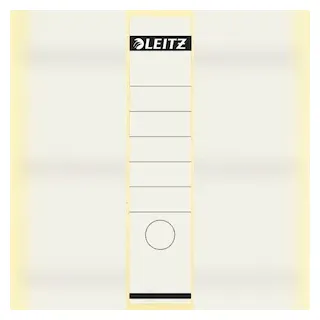 LEITZ Ordnerrückenschilder 61x285mm selbstklebend weiß VE=10x10 Stück